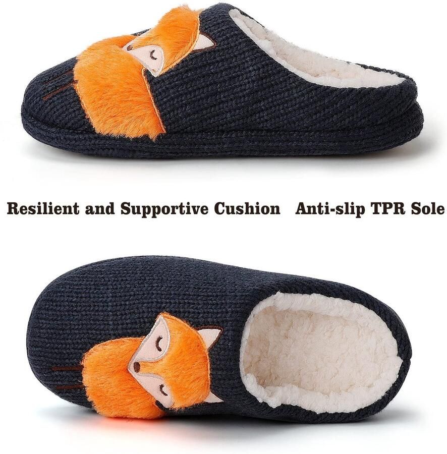 Omgoods Warme Faux Bont Slippers voor Dames voor Binnen en Buiten