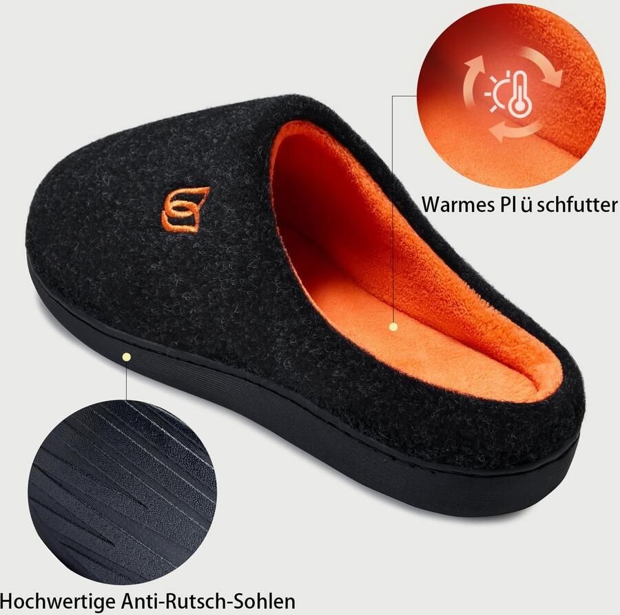 Omgoods Warme Memory Foam Slippers voor Thuis