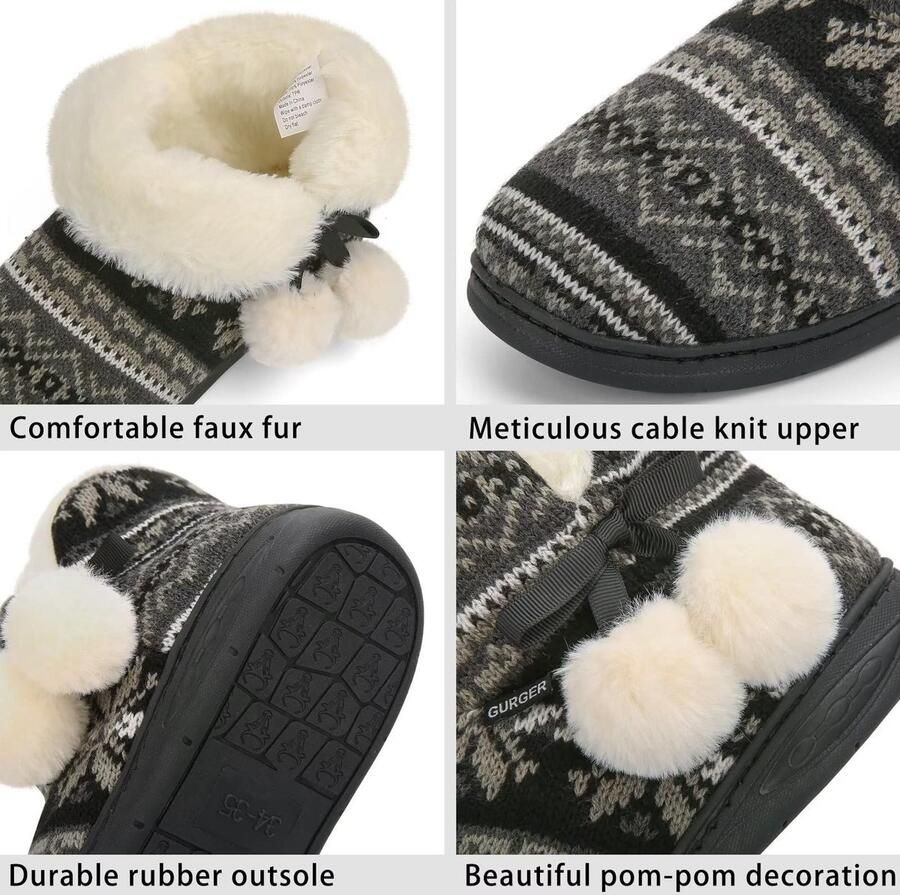 Omgoods Warme Pluche Slippers voor Kinderen in de Winter