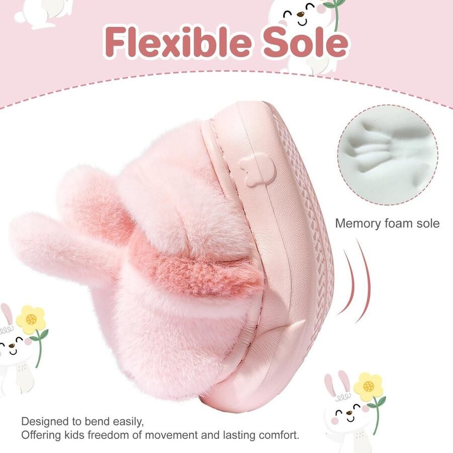 Omgoods Warme Pluche Slippers voor Kinderen met Antislip Ondergrond
