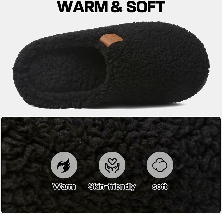 Omgoods Warme Teddy Pluche Slippers voor en