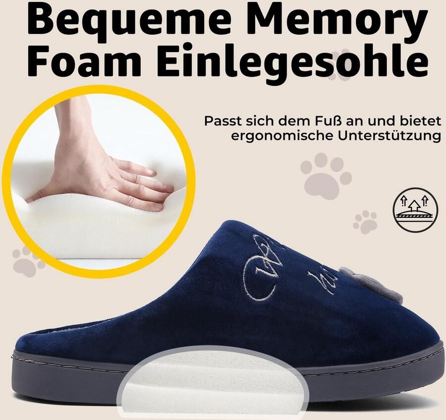Omgoods Warme Unisex Slippers met Harde Zool