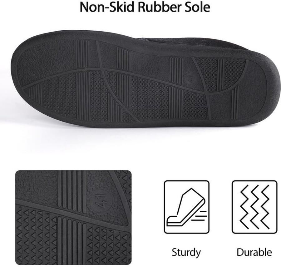 Omgoods Warme Vilt Slippers voor Binnen en Buiten