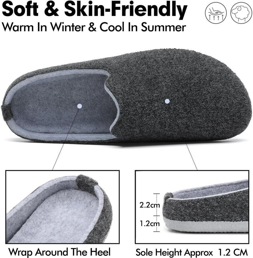 Omgoods Warme Winter Slippers met Geheugenfoam