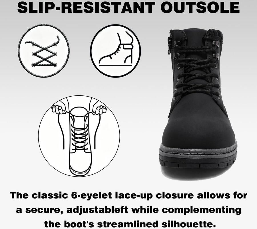 Omgoods Waterdichte Hiking Boots voor Dames met Ronde Teen