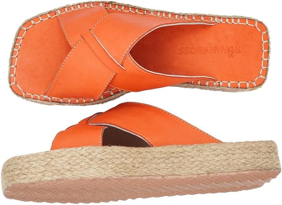 Omgoods Wedge Sandalen Dames Oranje
