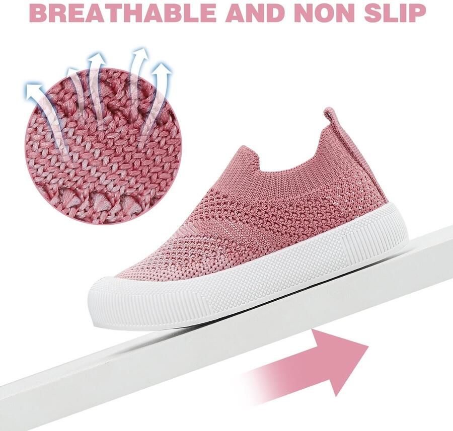 Omgoods Zachte Babyschoenen voor Eerste Stapjes met Antislip Zool