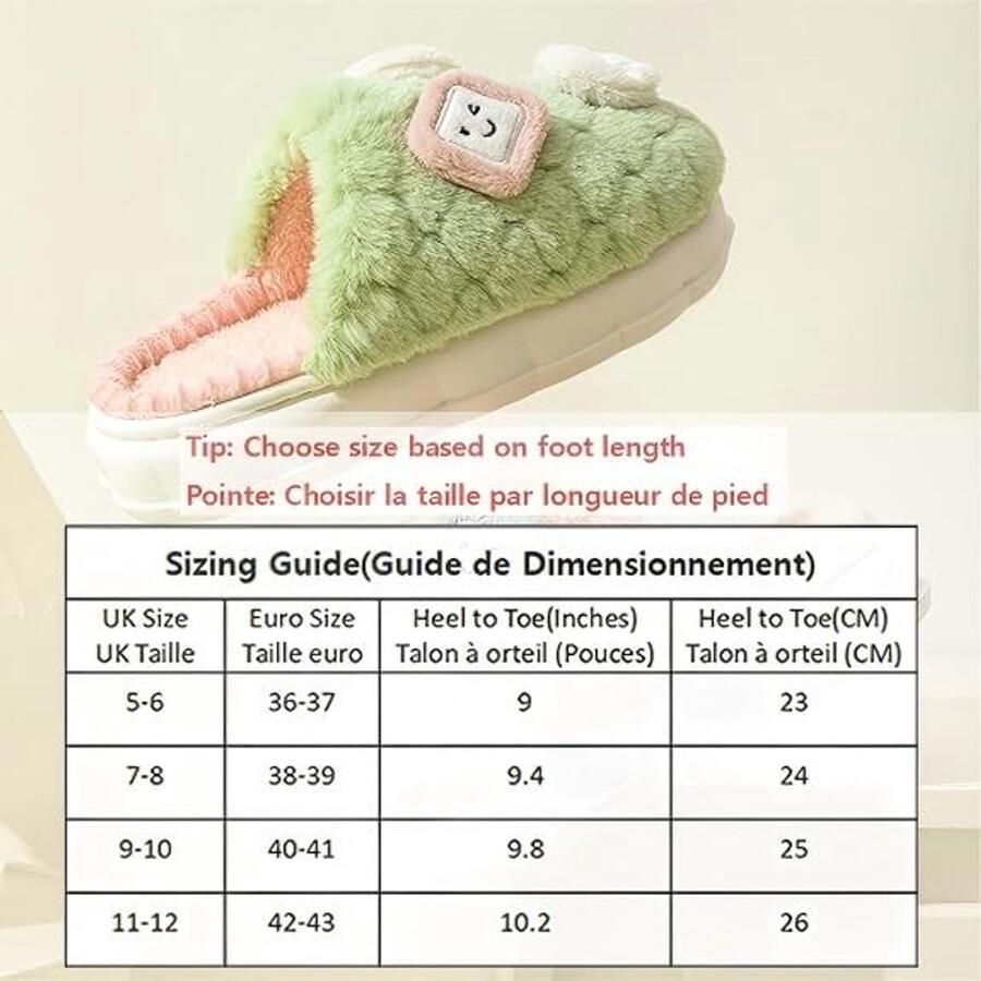 Omgoods Zachte en Anti-Slip Winter Slippers voor Binnen en Buiten