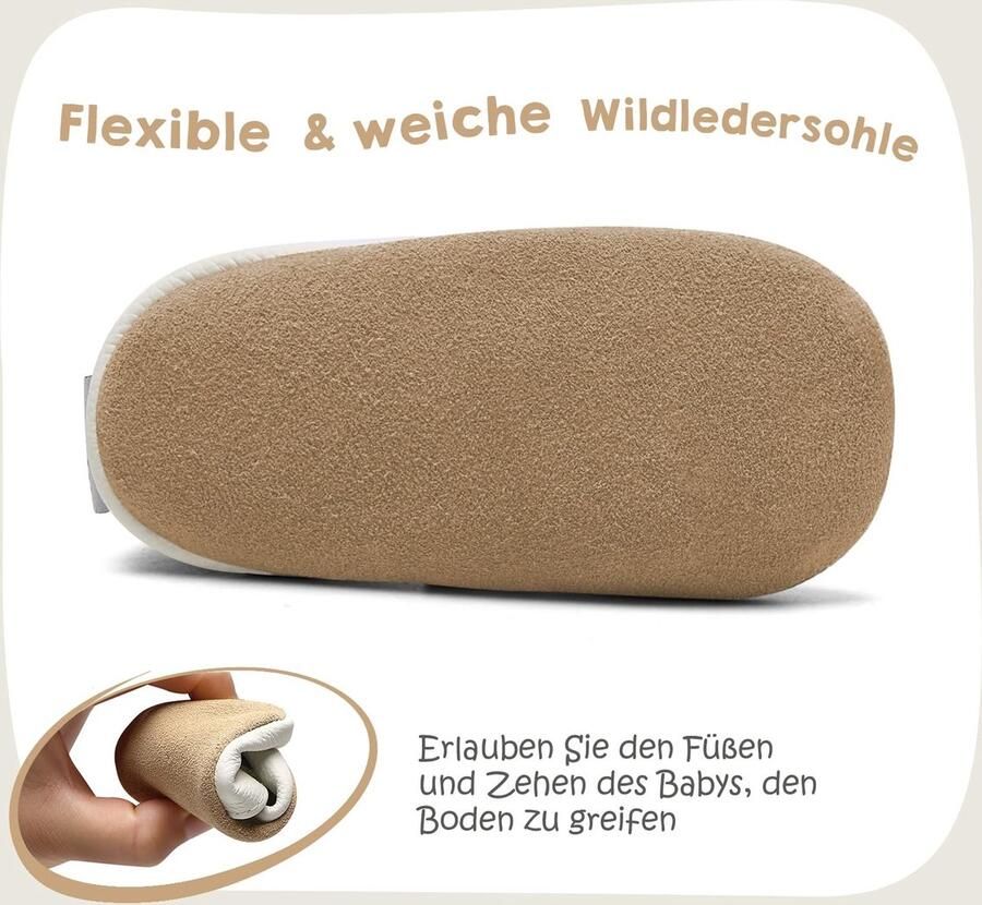Omgoods Zachte Leren Babyschoentjes voor Eerste Stapjes