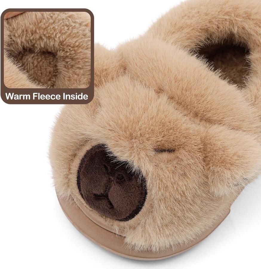 Omgoods Zachte Pluche Slippers voor Kinderen met Antislip Onderkant