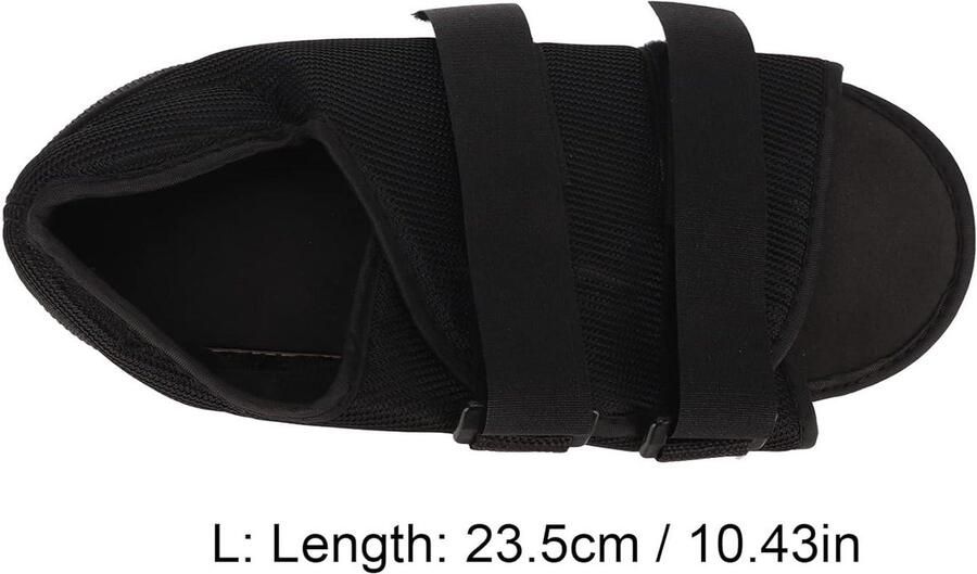 Ondersteuning na voetoperatie instelbare hoogte teenkap orthopedische wandelschoenen (L) met steunbandage Grijs