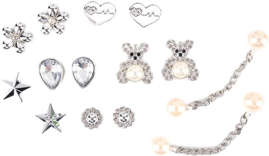 ONF3 Schoen Charms Set Unieke Bling Schoendecoratie 14-delig Voor Clogs en Sandalen Creatieve Accessoires Voor Kinderen en Volwassenen