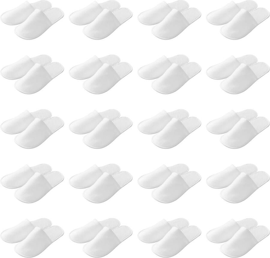 Dailygoods- Wegwerpslippers 50 Paar Antislip Unisex 27 x Dikte 3 mm Geschikt voor Hotel Spa Slippers