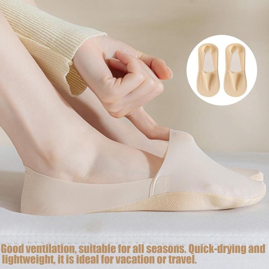Onzichtbare Ankelsokken Dames Antislip Ademend Lichtgewicht Nylon Perfect voor Sneakers en Ballerina's ShopVlot