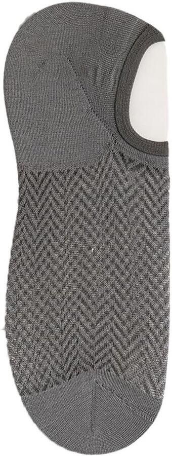 Onzichtbare Herensokken 5 Paar Korte Antislip Sneakersokken Ademend Mesh Perfect voor Zomer en Boot Sokken