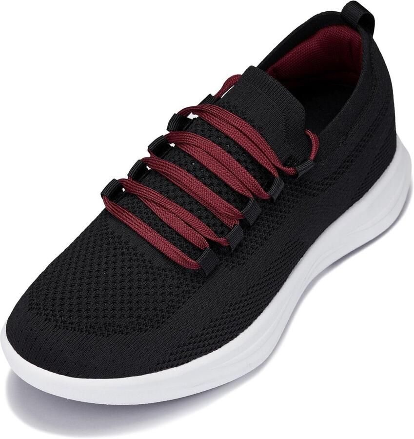 Onzichtbare hoogte oplopende sneakers voor heren Superlichte gebreide sportschoenen