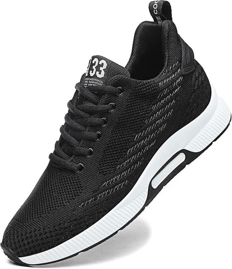 Onzichtbare Hoogte Verhogende Sneakers voor Heren Comfortabele Sportschoenen met Verborgen Hak