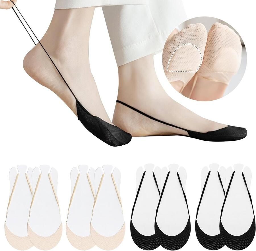 Onzichtbare Sneaker Sokken Lage Antislip Sokken voor Hakken Boot Schoenen en Sneakers