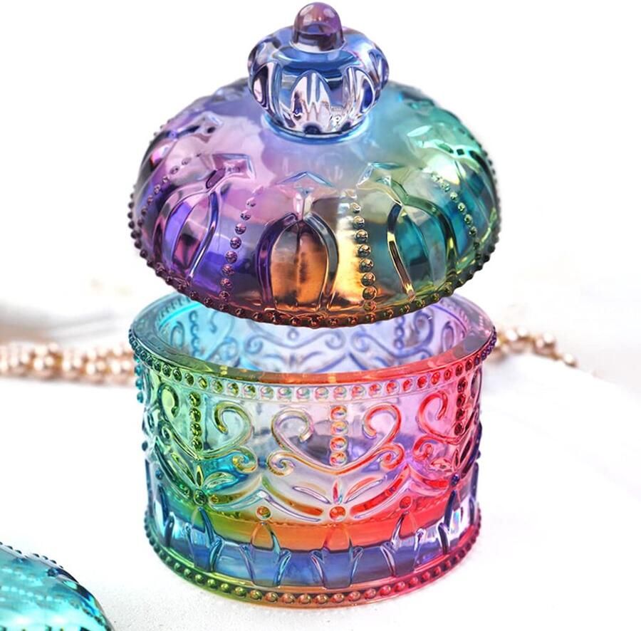 Opbergdoos met Deksel Hars Mold voor Sieraden Container Ambachten