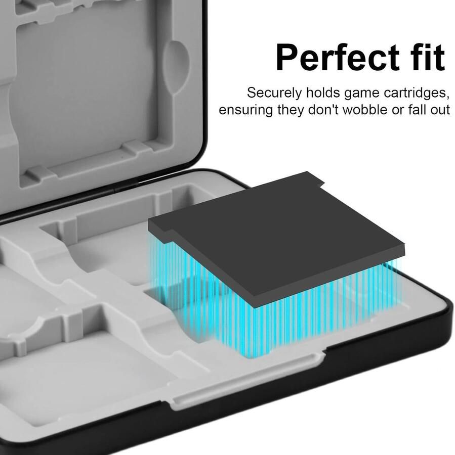 Opbergdoos voor Gameboy GB GBC Gamecartridges Magnetische Sluiting en Siliconen Vakjes Geschikt voor 16 Gamecartridges for GB GBC Verzamelaars