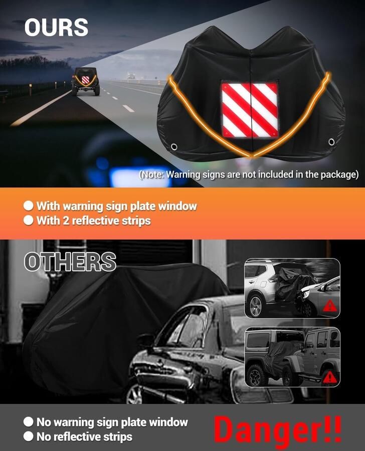 Opberghoes voor 2 fietsen waterdicht Oxford 420D robuust voor camper auto reizen camping transport