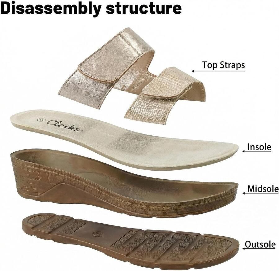 Open Sandalen Dames Brede Zomer Schoenen Orthopedische Slippers Comfortabel voor Elke Dag ShopVlot
