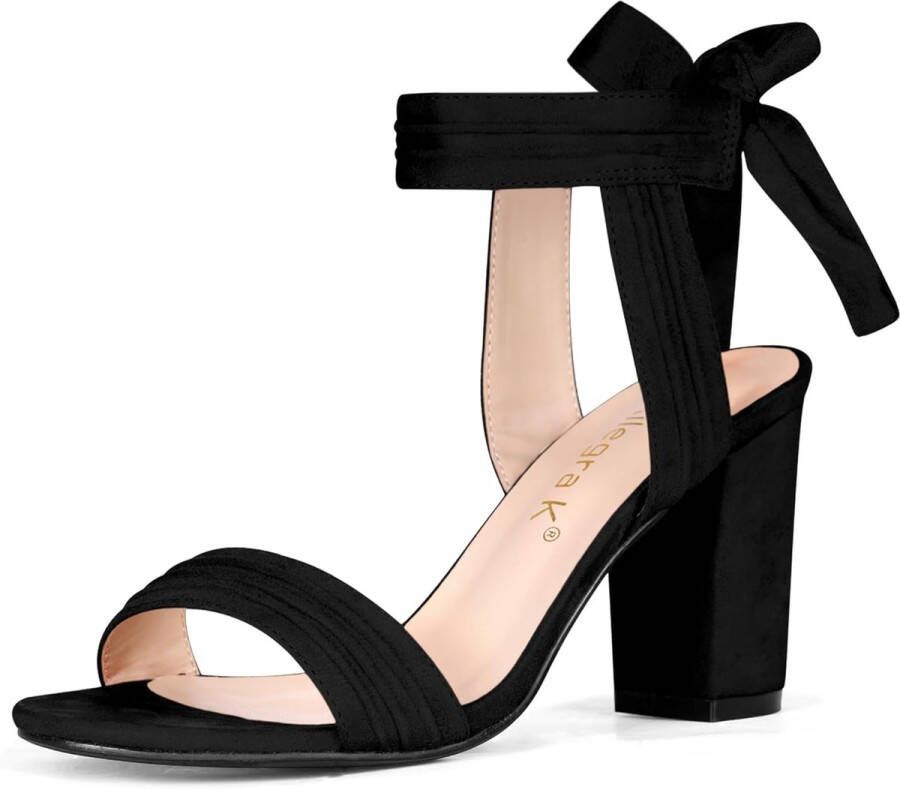 Open teen sandalen bij enkel Chunky hakken van Allegra K