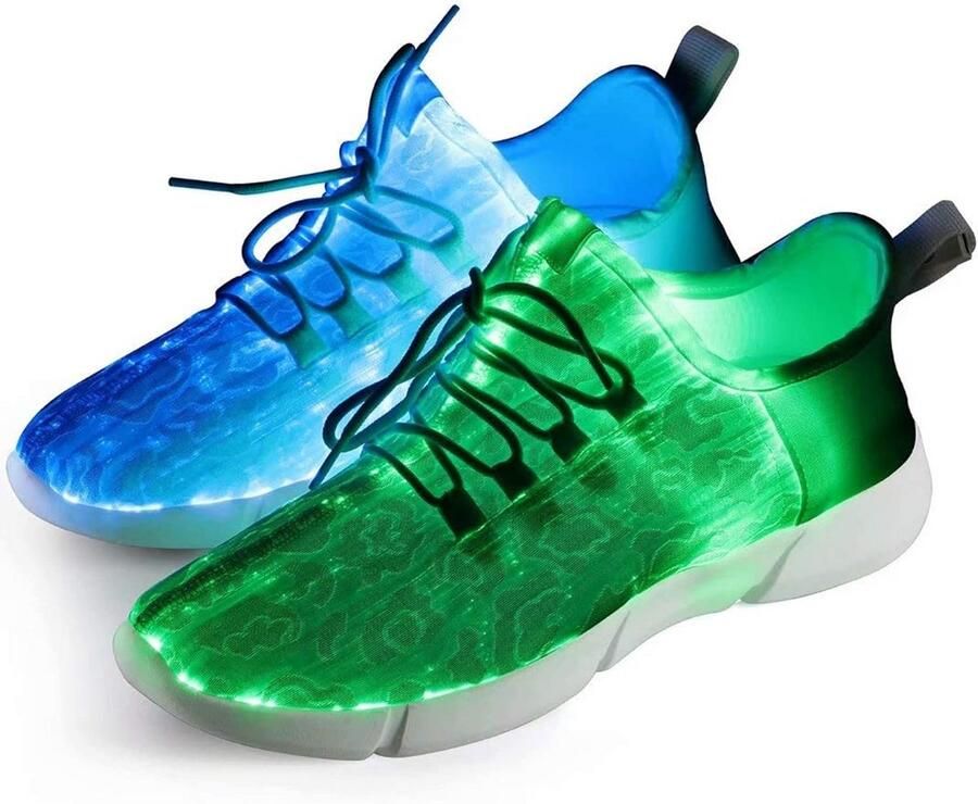 Oplaadbare LED Schoenen met 7 Kleuren en 4 Modi Lichtgewicht Sneakers