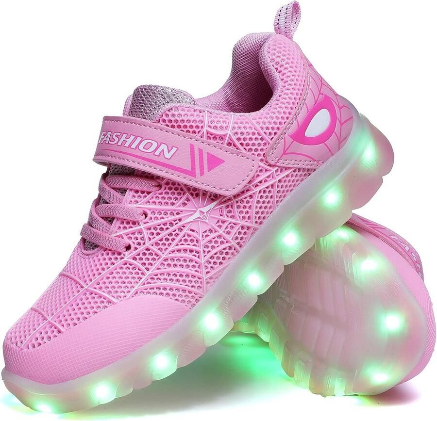 Oplaadbare LED Sportschoenen voor Kinderen 7 Kleuren Lichtgevende Sneakers voor en