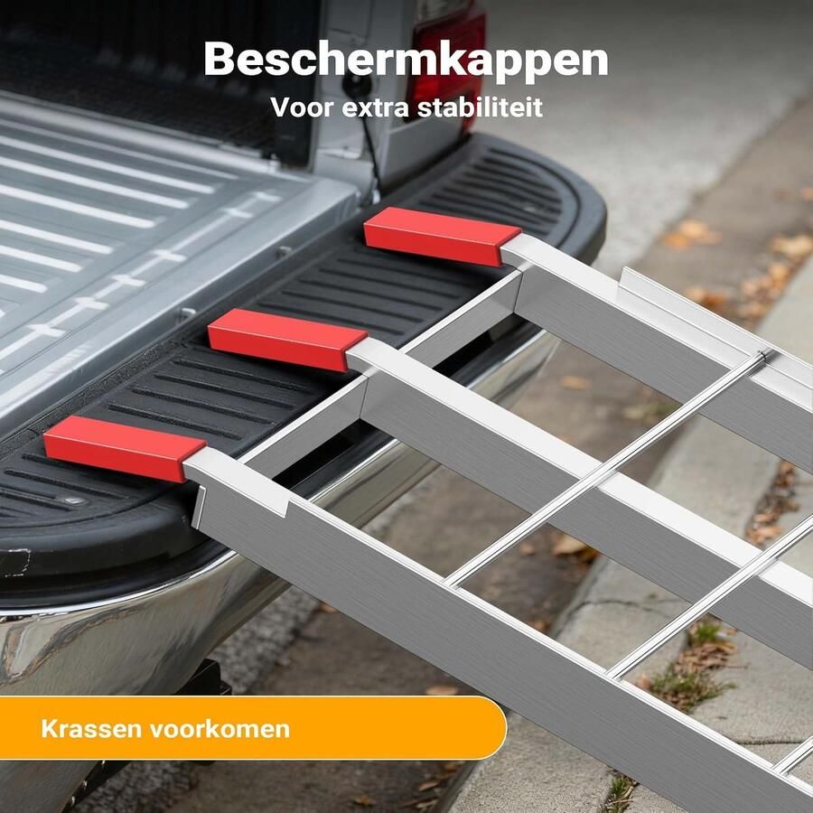 Oprijplaat aluminium opvouwbaar 340 kg motoroprijplaat oprijsteun oprijplank