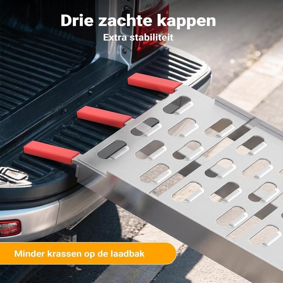 Oprijplaat aluminium opvouwbaar 340 kg motoroprijplaat oprijsteun oprijplank