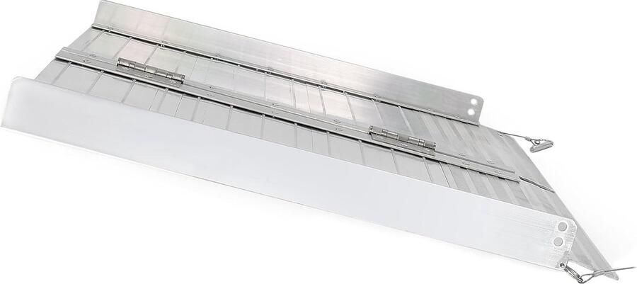 Oprijplaat helling drempelhulp aluminium inklapbaar 270kg vlakke plaat