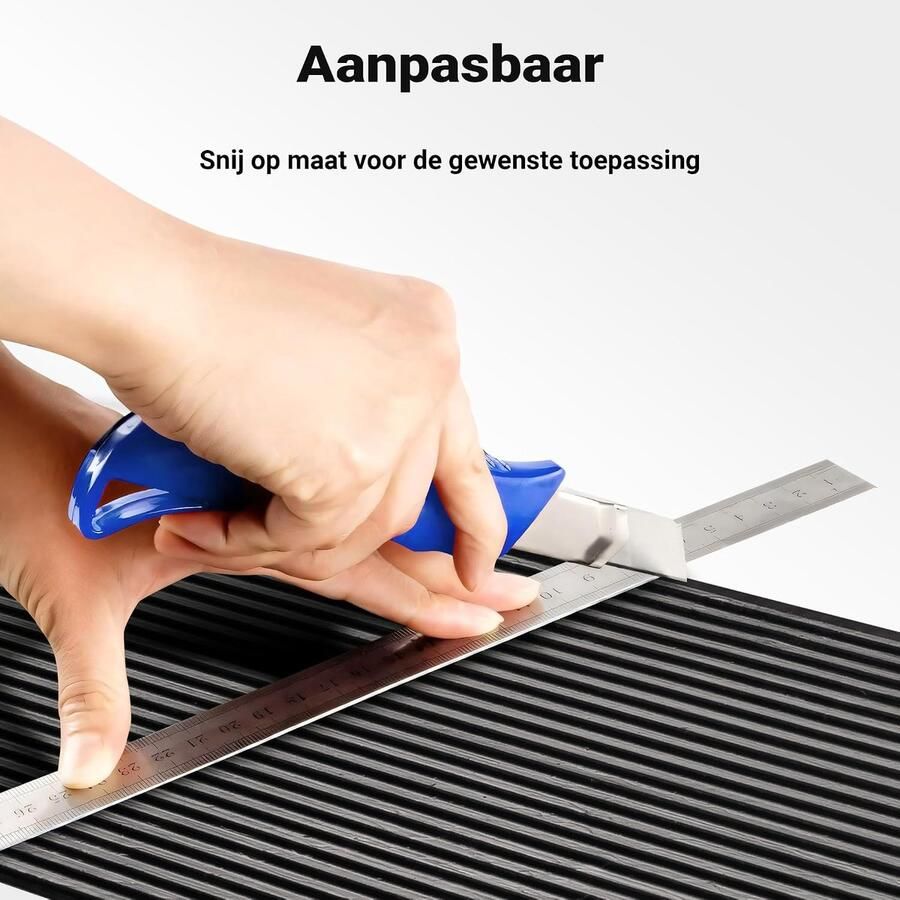 Oprijplaat voor stoepranden 900 x 250 x 45 mm oprijdrempel van antisliprubber tot 50 t stoeprandhulp voor rolstoel & rollator drempelhulp voor deuren en badkamers