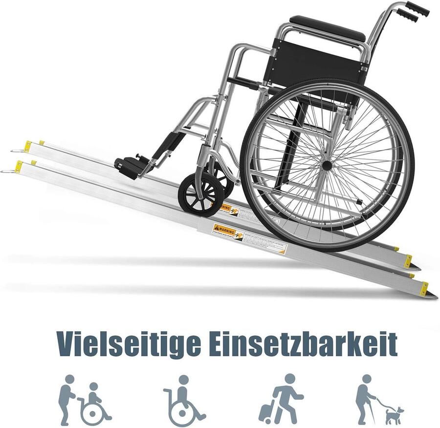 Oprijplaten telescopische helling telescopisch oprijrail antislip laadhelling van aluminium rolstoelhelling traptrekker