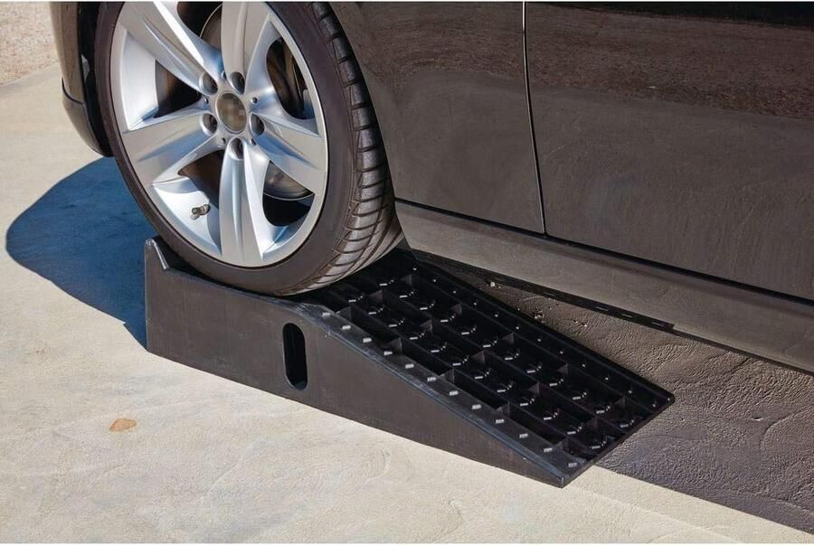 Oprijplaten voor auto's 2 stuks zware garagehellingen voor tillen auto's werkplaatsen autoservice en reparatie