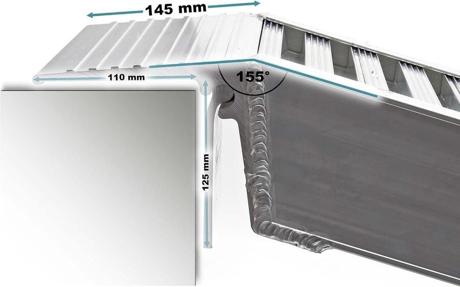 Oprijplaten voor motoren ATV aluminium lang belastbaar tot 4050 kg