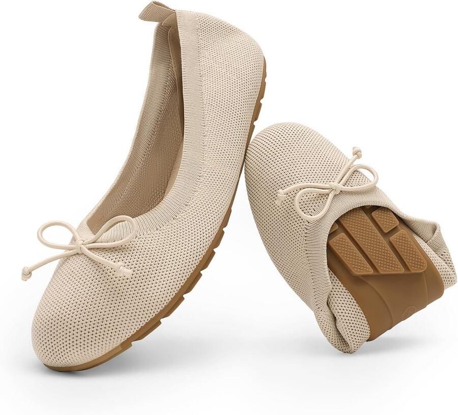Opvouwbare Ballerina Platte Schoenen Comfortabel Lichtgewicht Instapper