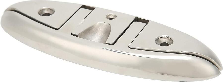 Opvouwbare Bootschoenplaat Afmeerkikker Watersport Afmeren 316 Roestvrij Staal 217 mm Lengte Zilverkleurig