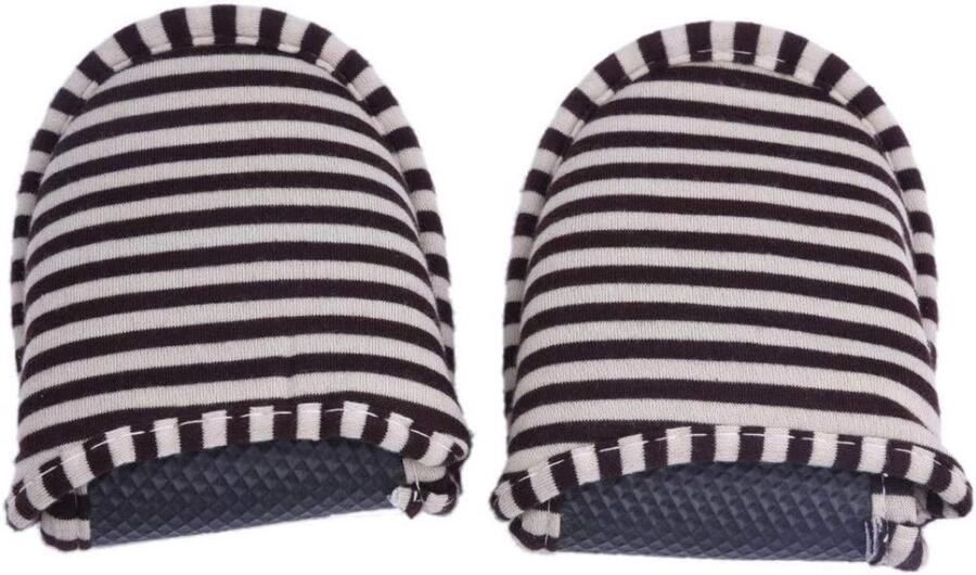 Opvouwbare comfort slippers voor binnen en op reis Zachte katoenen voering met antislip zool