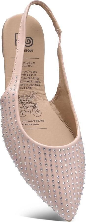 Opvouwbare Dames Ballerina's D'Orsay Stijl Platte Schoen voor Handtas