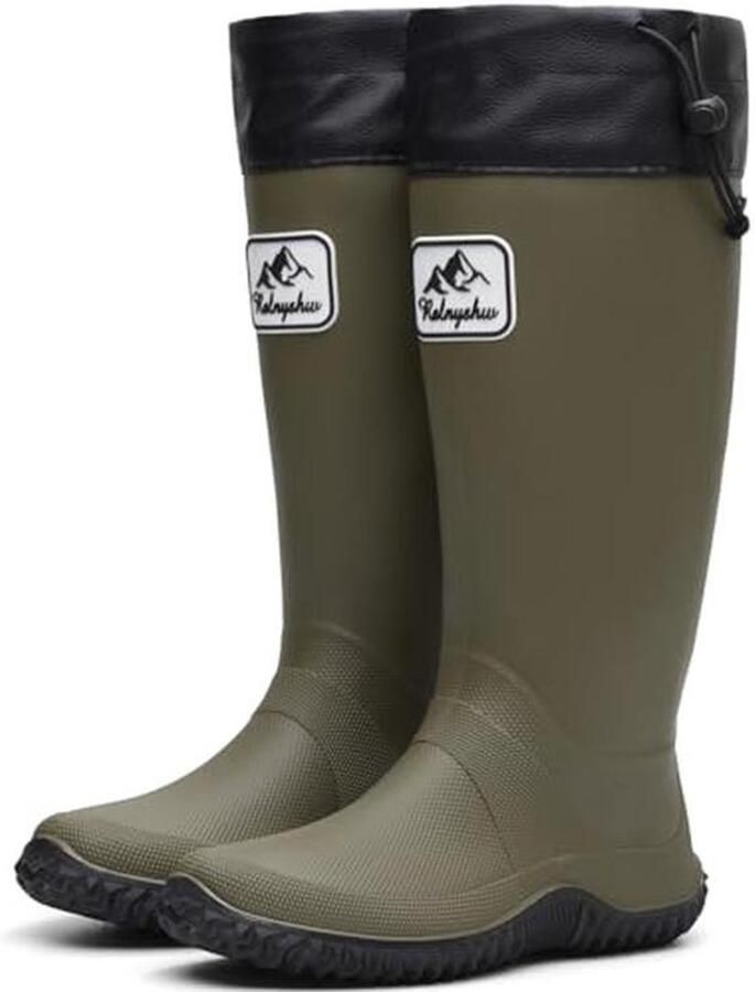 Opvouwbare Hoge Regenlaarzen voor en Waterdichte Tuinlaarzen en Regenschoenen