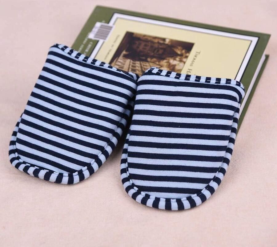 Opvouwbare Katoenen Slippers voor Reizen en Thuis Antislip Herbruikbaar Lichtgewicht