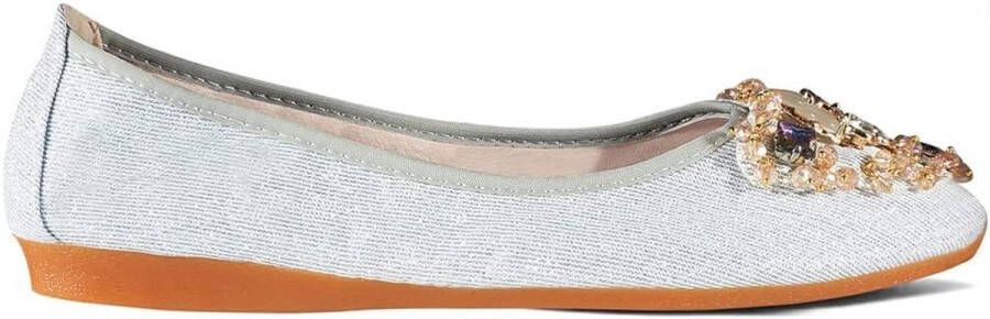 Opvouwbare Pompen Roll Up Trouwjurk Schoenen met Strass Dames Ballerina's met Bling Comfortabele Draagbare Loafers