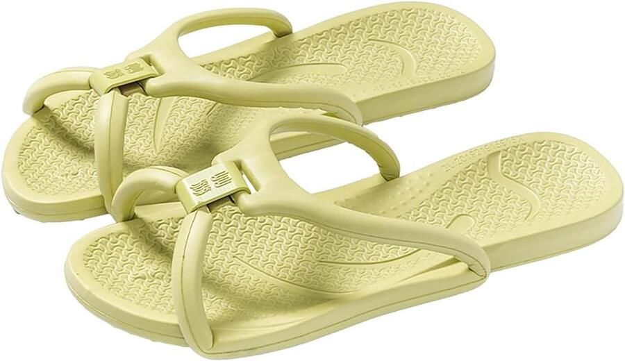 Opvouwbare reisslippers voor en sneldrogend antislip en lichtgewicht ideaal voor douche strand spa en hotel-Groente（35 36）