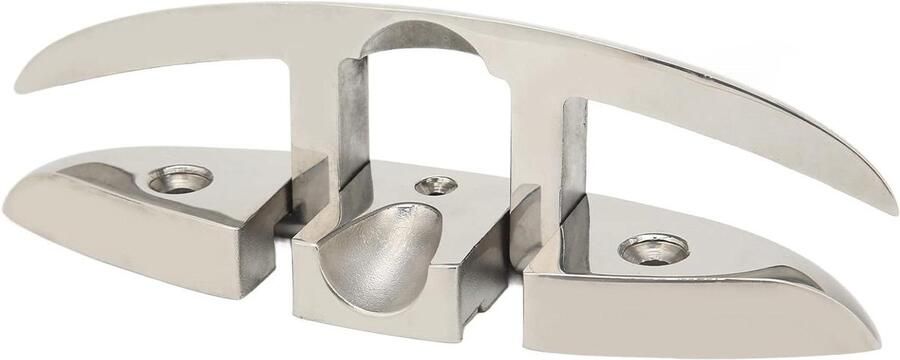 Opvouwbare Schoenplaat Boot Klamp Boot Aanleggen Hooggepolijst Staal 217mm Lengte Zilverkleurig
