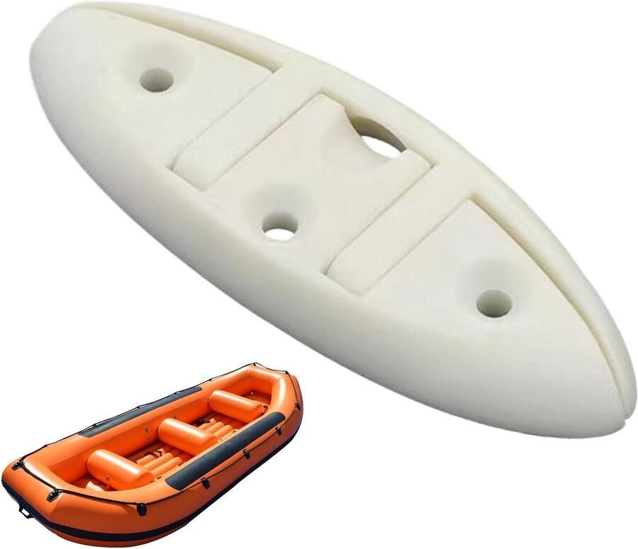 Opvouwbare Schoenplaatjes Afmeeraccessoire Boot Veilig Afmeren Stevig Nylon Materiaal 130 mm Lengte Wit