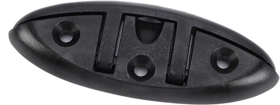 Opvouwbare Schoenplaatjes Dock Touw Schoenplaat Boot Vastzetten Nylon Marine Kwaliteit 5 Inch Zwart