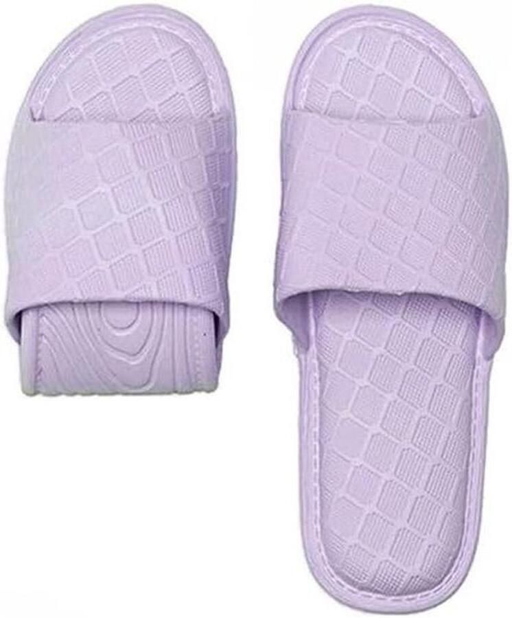 Opvouwbare Slippers Reis Slippers Thuisgebruik Antislip Zool 1- Zooldikte Blauw