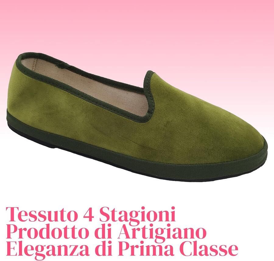 Originele Friulane van fluweel platte schoenen voor dames 100% Made in Italy