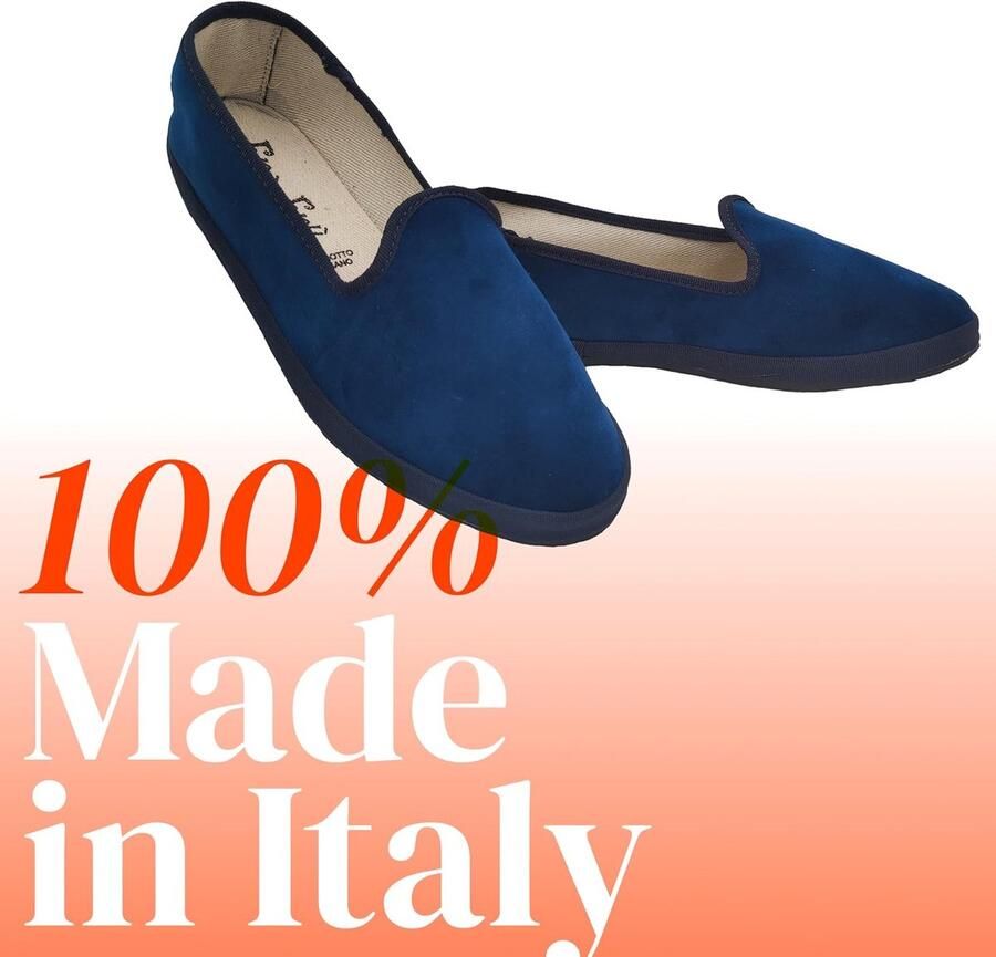 Originele Friulane van fluweel platte schoenen voor dames 100% Made in Italy